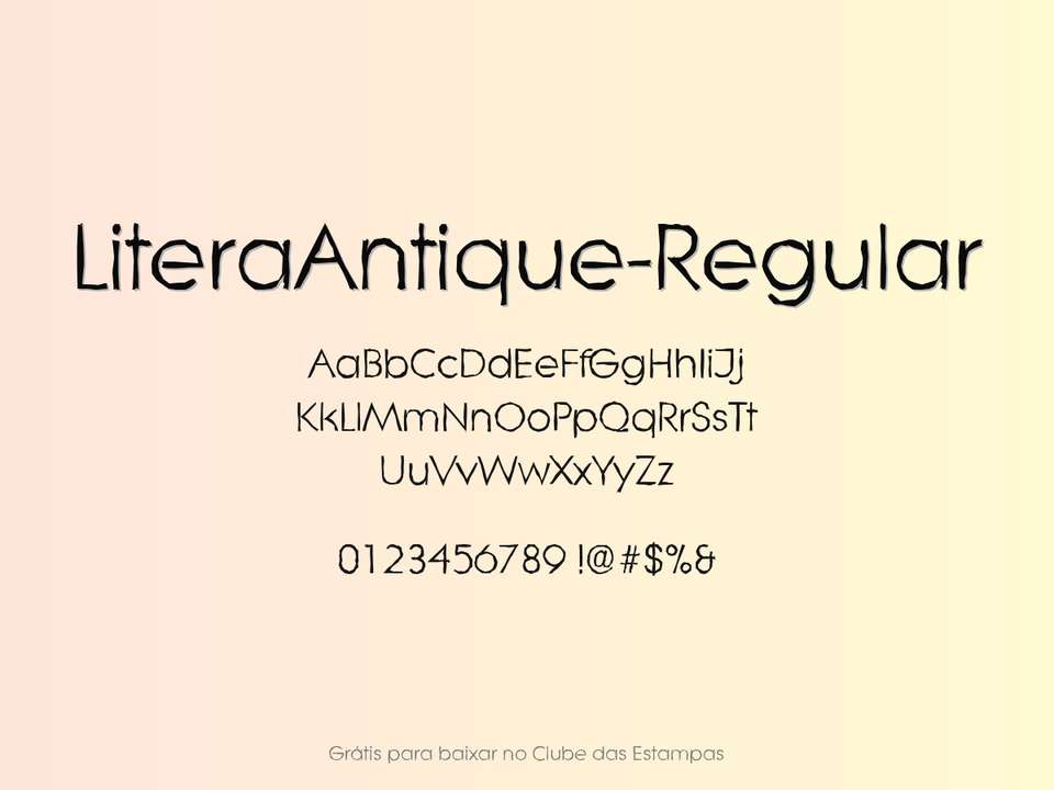 Fonte Literaantique Regular Grátis Para Baixar
