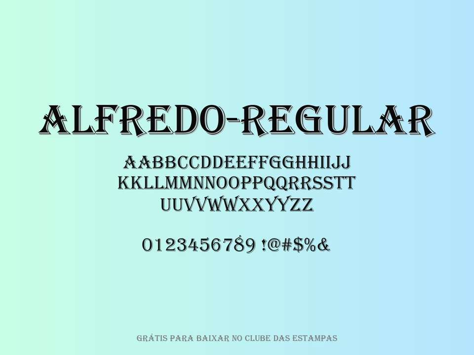 Fonte Alfredo Regular Grátis Para Baixar
