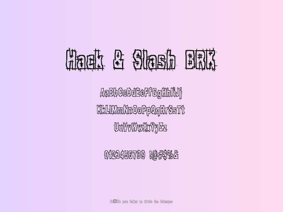 Fonte Hack & Slash Brk Grátis Para Baixar