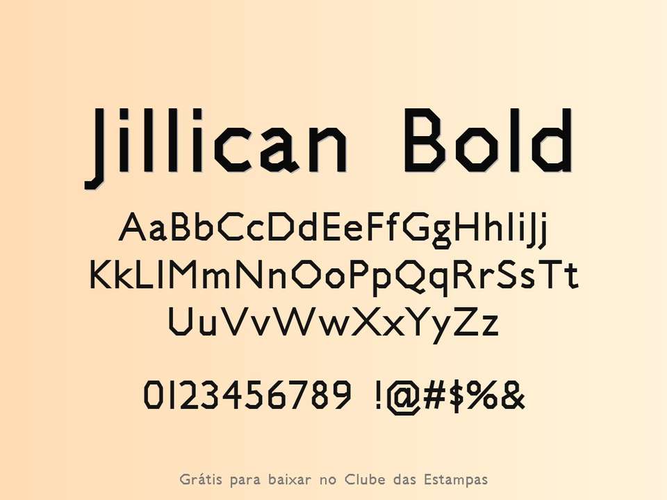 Fonte Jillican Bold Grátis Para Baixar