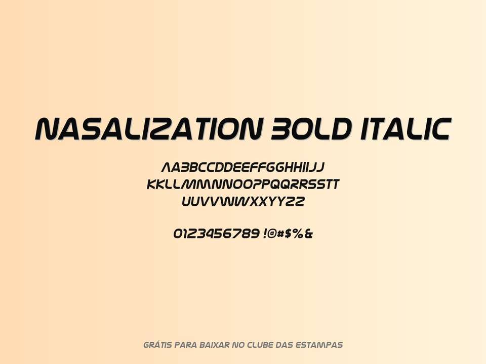 Fonte Nasalization Bold Italic Grátis Para Baixar