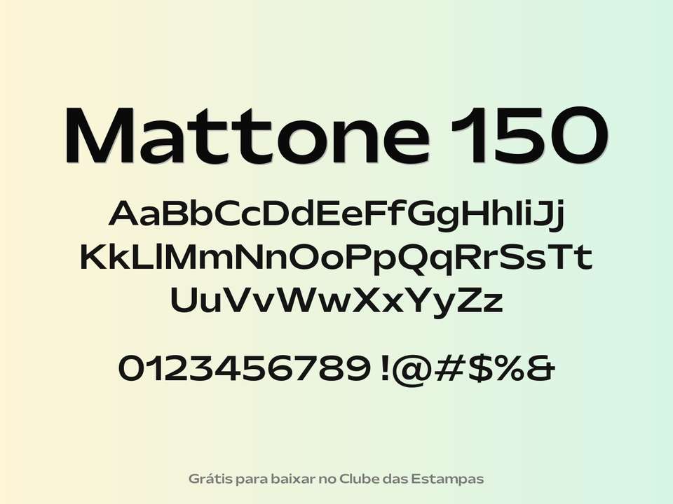 Fonte Mattone 150 Grátis Para Baixar