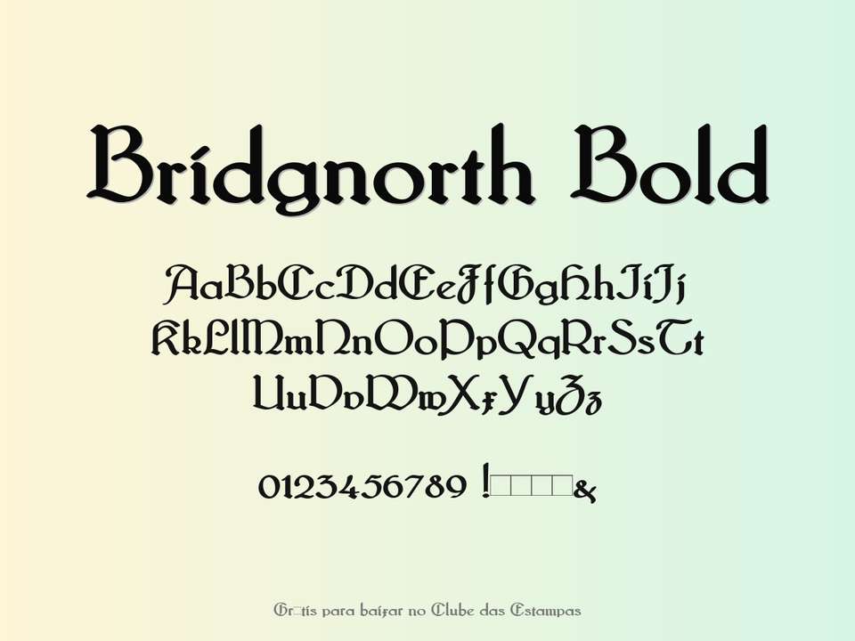 Fonte Bridgnorth Bold Grátis Para Baixar
