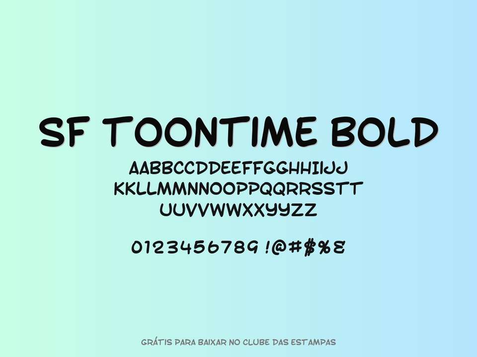 Fonte Sf Toontime Bold Grátis Para Baixar