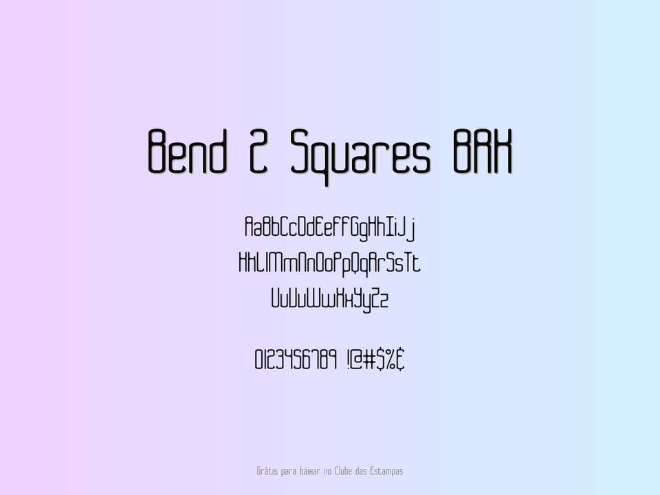Fonte Bend 2 Squares Brk Grátis Para Baixar