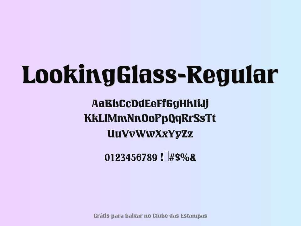Fonte Lookingglass Regular Grátis Para Baixar