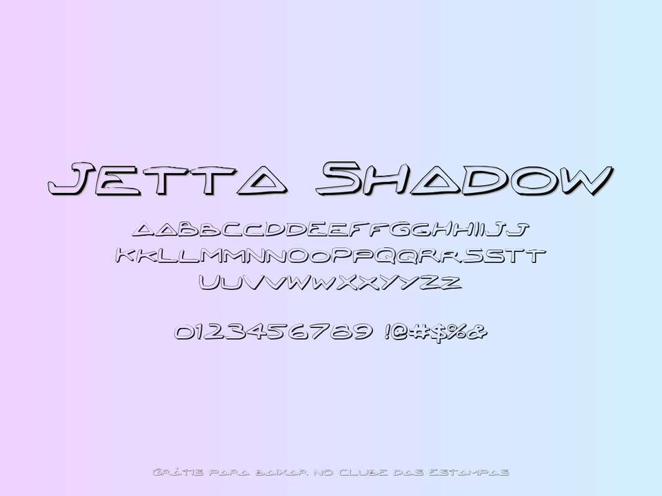 Fonte Jetta Shadow Grátis Para Baixar
