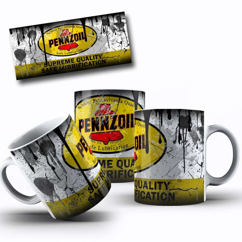 Arte Para Caneca Pennzoil Safe Lubrication 16