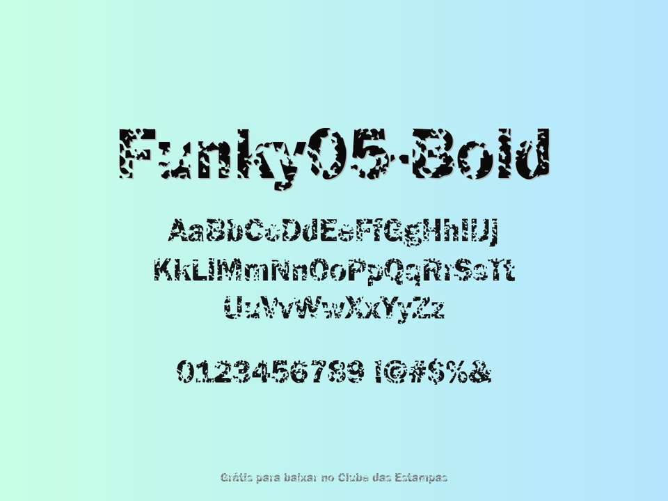 Fonte Funky05 Bold Grátis Para Baixar