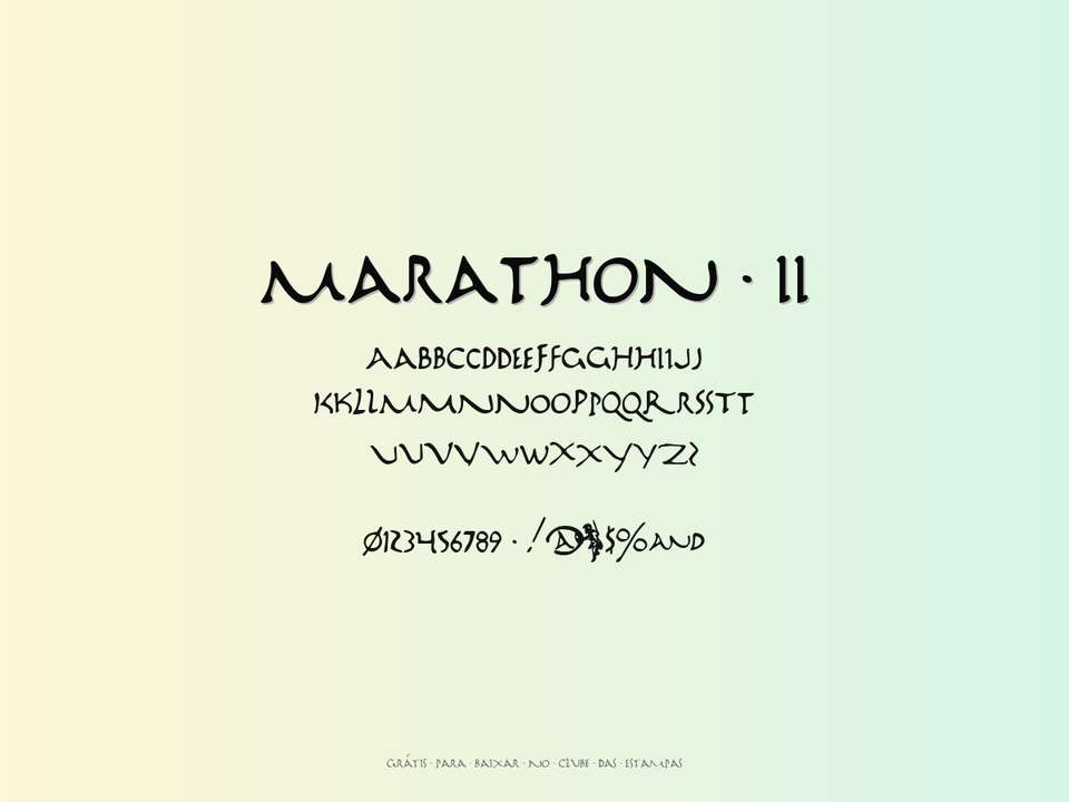 Fonte Marathon Ii Grátis Para Baixar