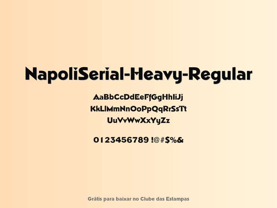 Fonte Napoliserial Heavy Regular Grátis Para Baixar