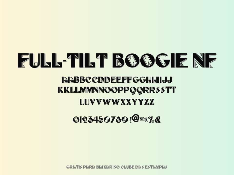 Fonte Full Tilt Boogie Nf Grátis Para Baixar