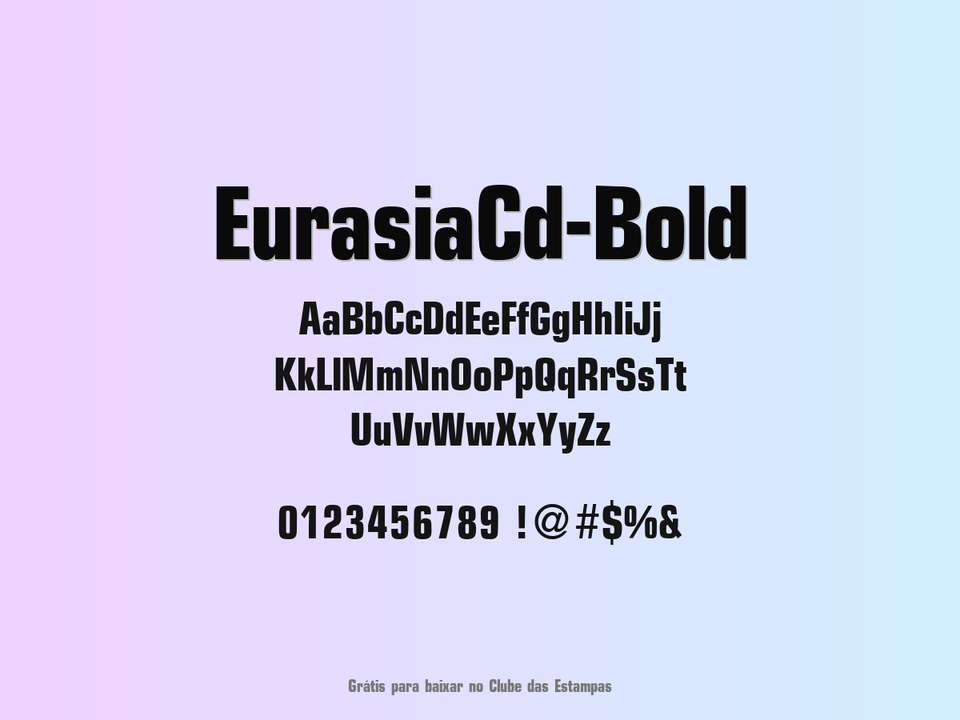 Fonte Eurasiacd Bold Grátis Para Baixar