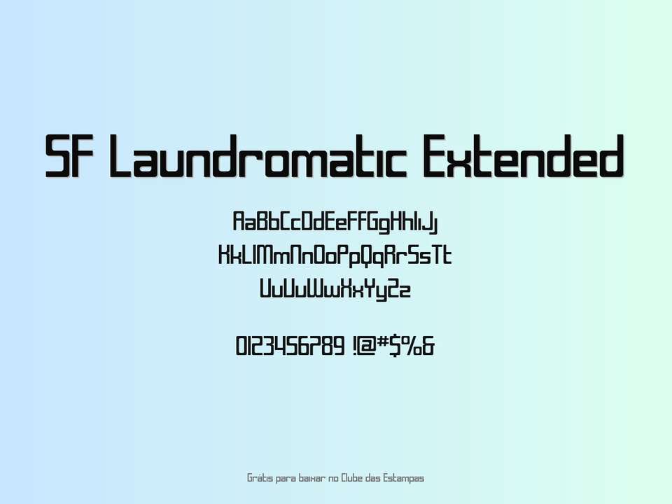 Fonte Sf Laundromatic Extended Grátis Para Baixar