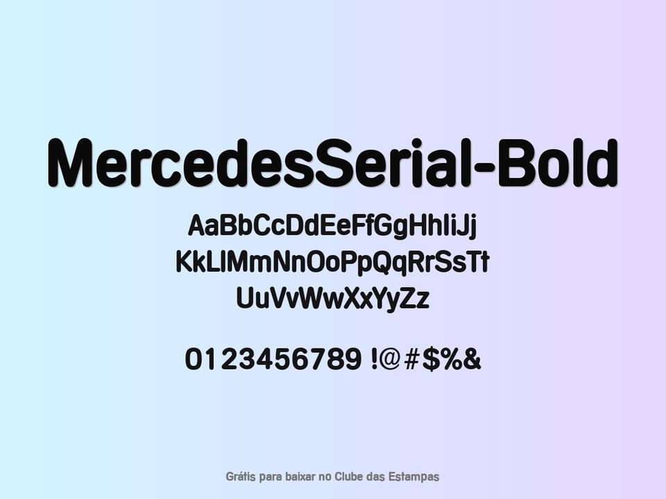 Fonte Mercedesserial Bold Grátis Para Baixar