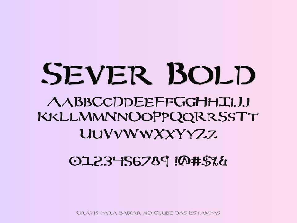 Fonte Sever Bold Grátis Para Baixar