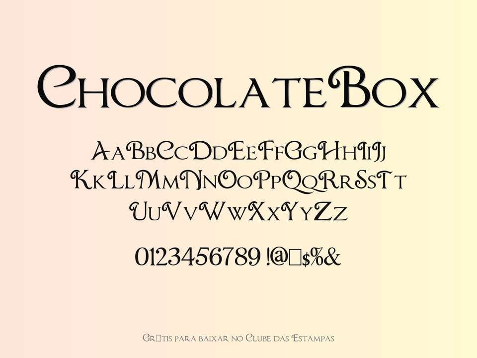 Fonte Chocolatebox Grátis Para Baixar
