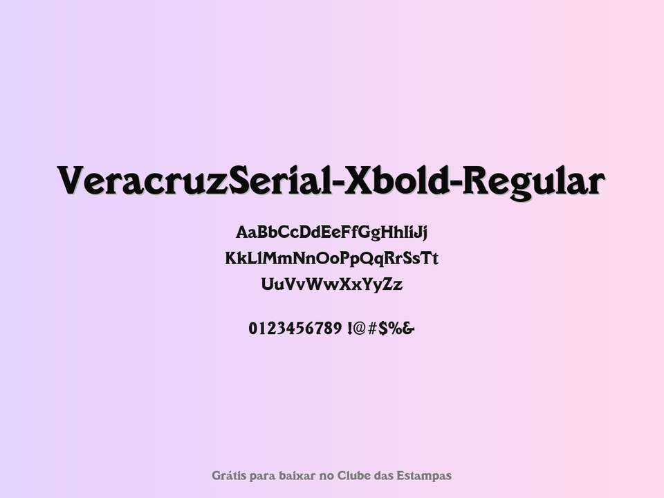 Fonte Veracruzserial Xbold Regular Grátis Para Baixar
