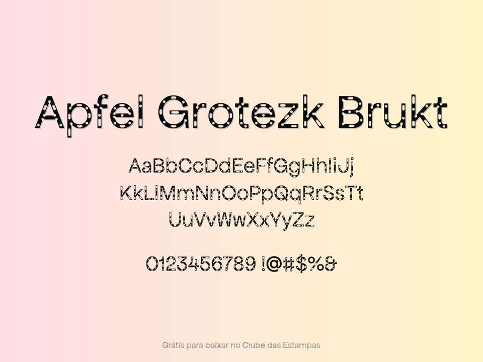 Fonte Apfel Grotezk Brukt Grátis Para Baixar