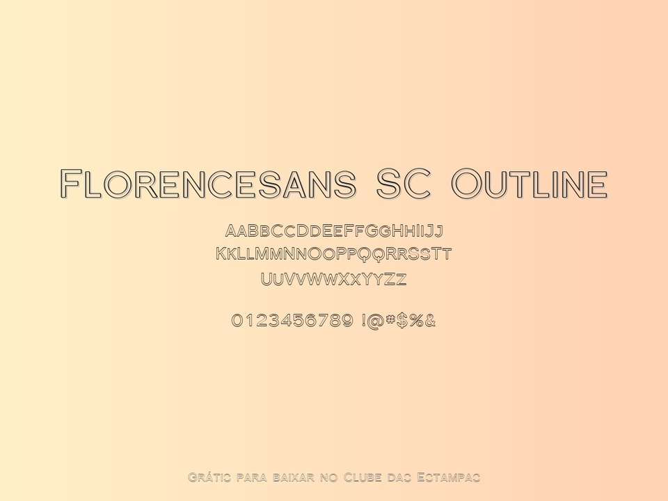 Fonte Florencesans Sc Outline Grátis Para Baixar