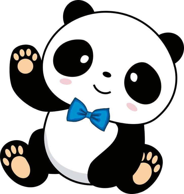 Elemento Panda Menino Azul Cute Fofo Png (5)