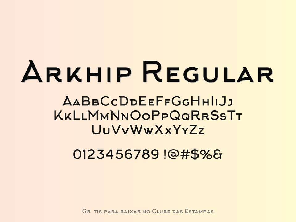Fonte Arkhip Regular Grátis Para Baixar