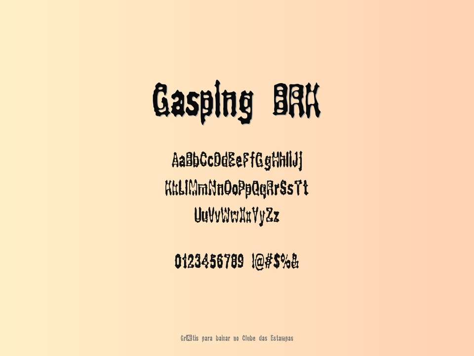 Fonte Gasping Brk Grátis Para Baixar
