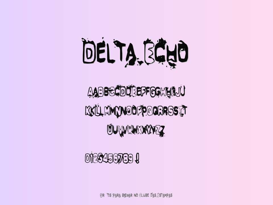Fonte Delta Echo Grátis Para Baixar