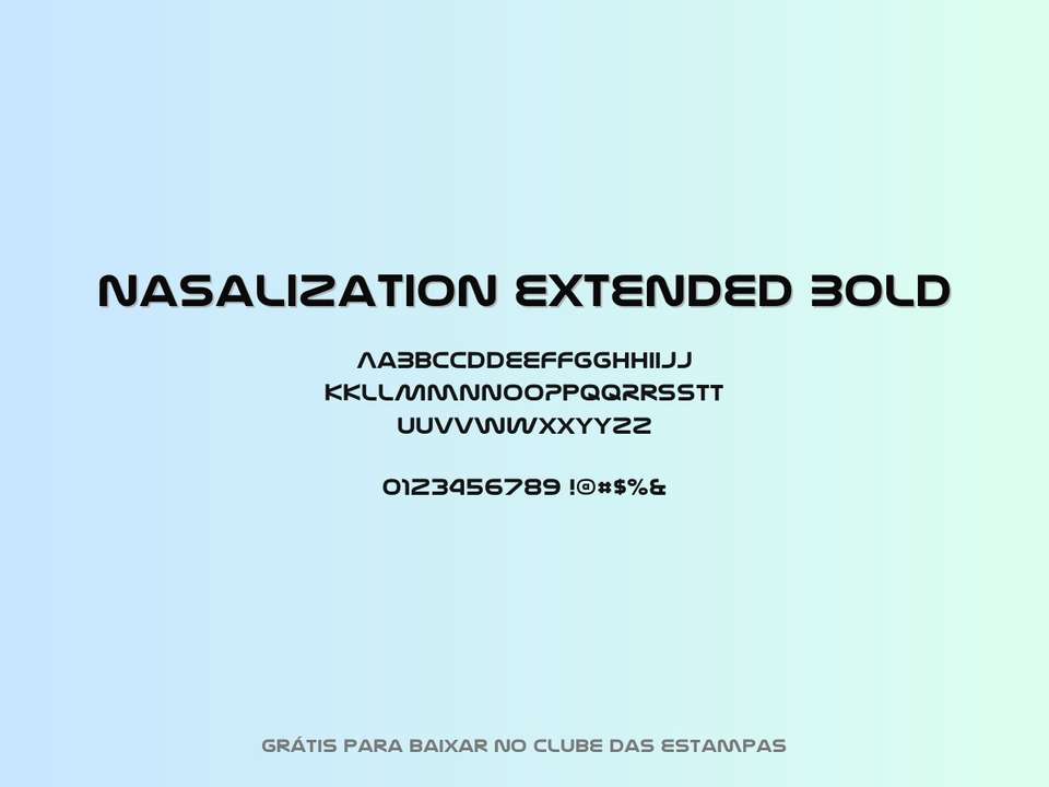 Fonte Nasalization Extended Bold Grátis Para Baixar