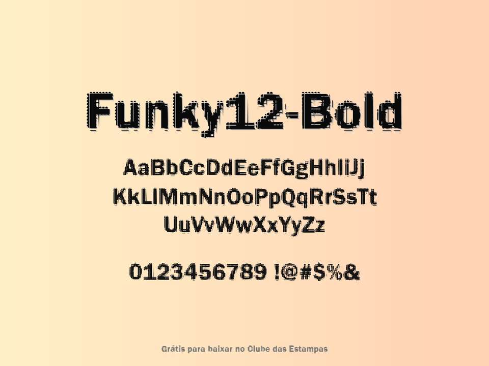 Fonte Funky12 Bold Grátis Para Baixar