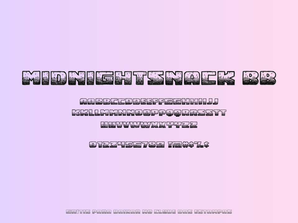 Fonte Midnightsnack Bb Grátis Para Baixar