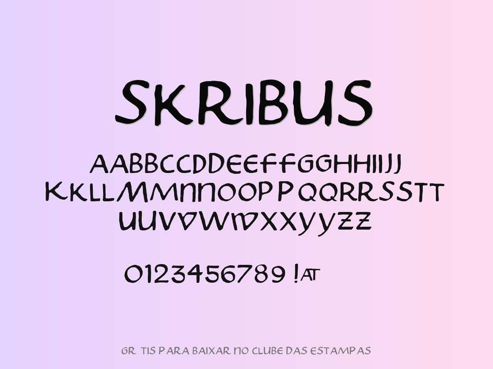 Fonte Skribus Grátis Para Baixar