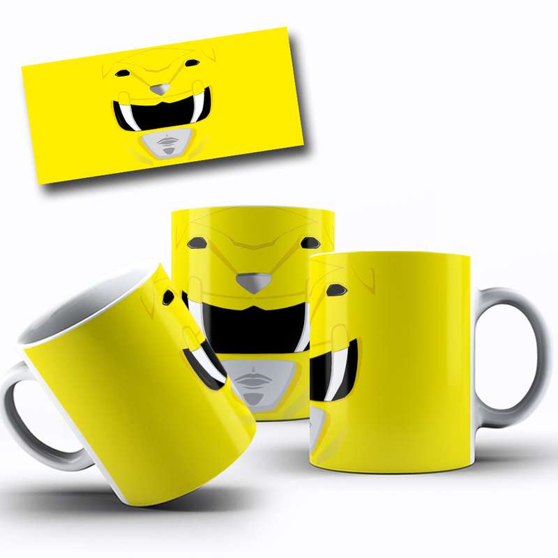 Arte Para Caneca Power Rangers Personagem Cartoon 5