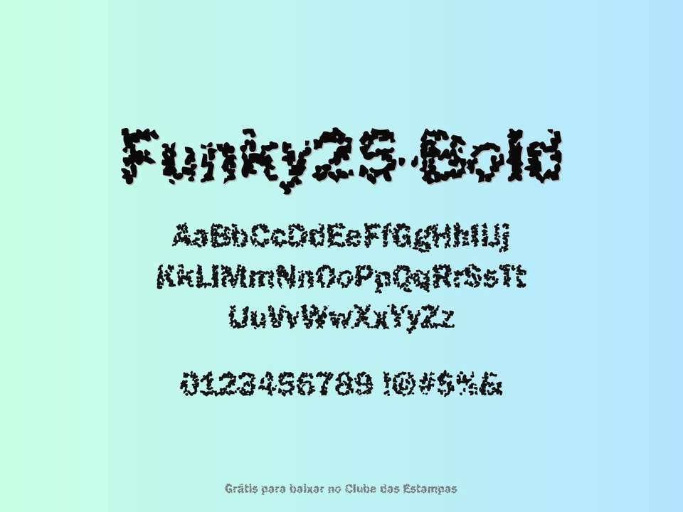 Fonte Funky25 Bold Grátis Para Baixar