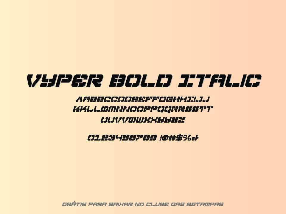 Fonte Vyper Bold Italic Grátis Para Baixar