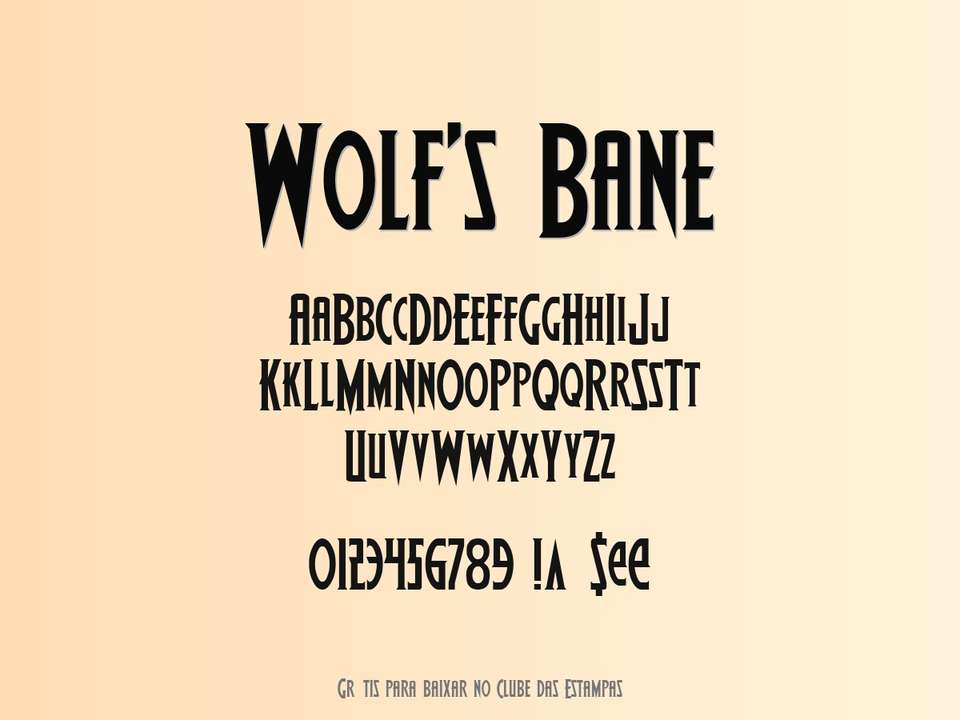 Fonte Wolf's Bane Grátis Para Baixar