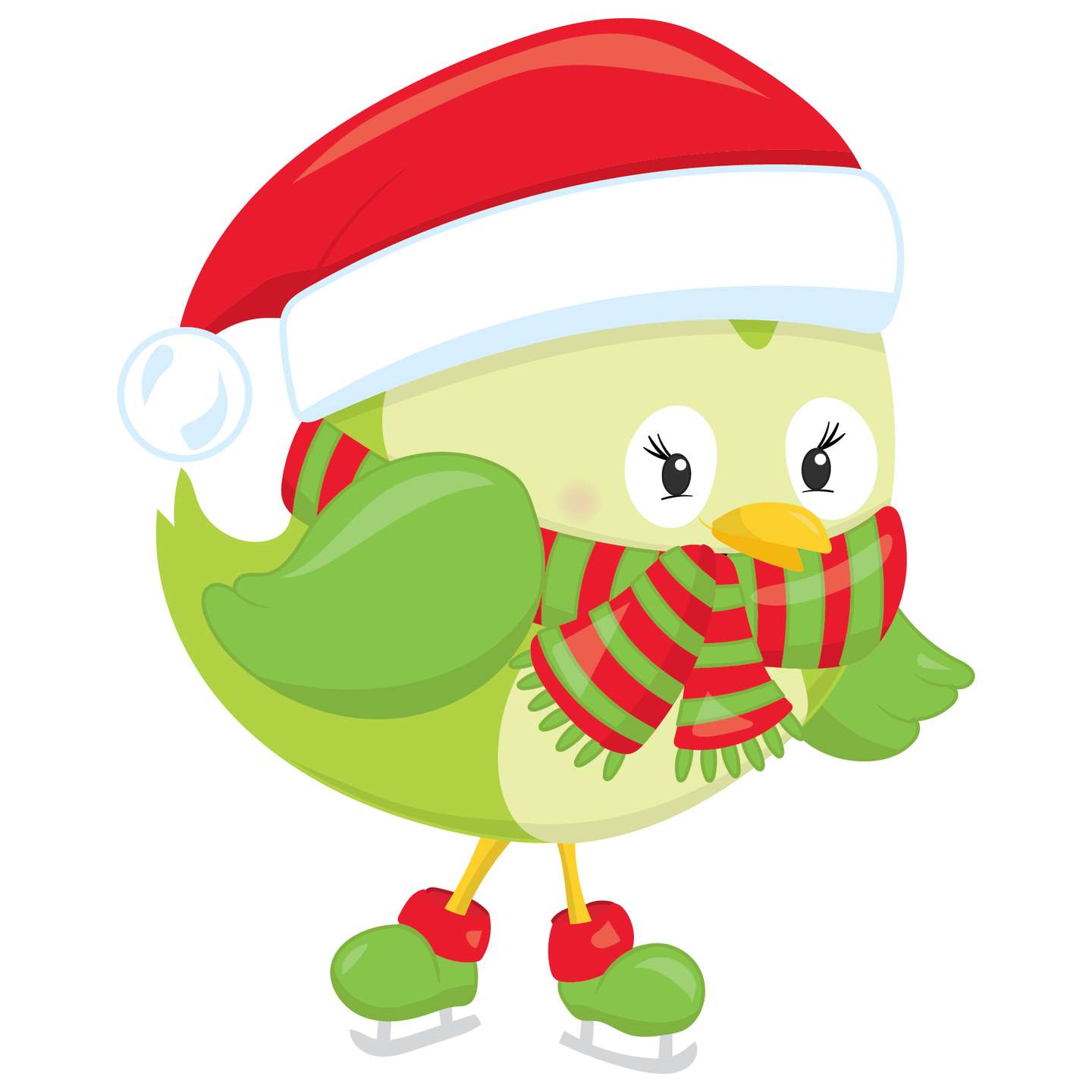 Pássaro Natal Patinador Natal Png Grátis Para Baixar