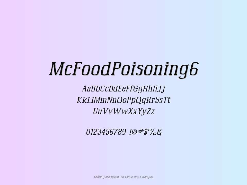 Fonte Mcfoodpoisoning6 Grátis Para Baixar