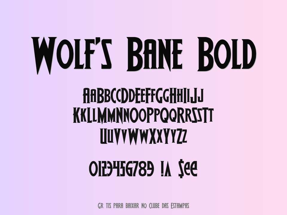 Fonte Wolf's Bane Bold Grátis Para Baixar