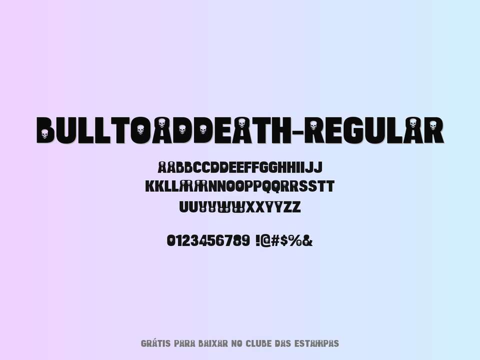 Fonte Bulltoaddeath Regular Grátis Para Baixar