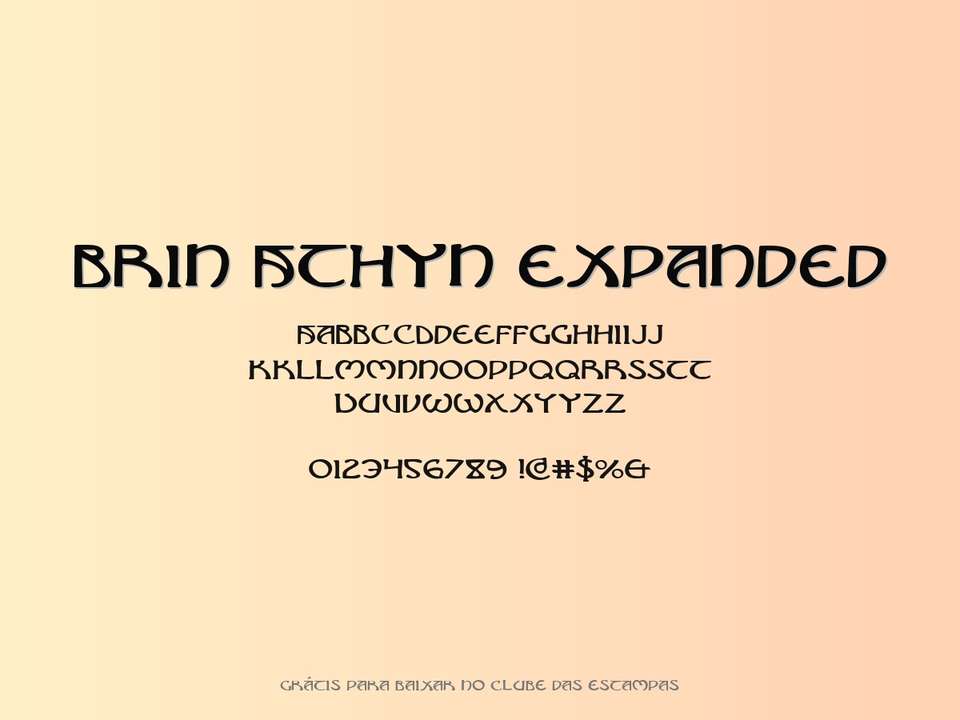 Fonte Brin Athyn Expanded Grátis Para Baixar