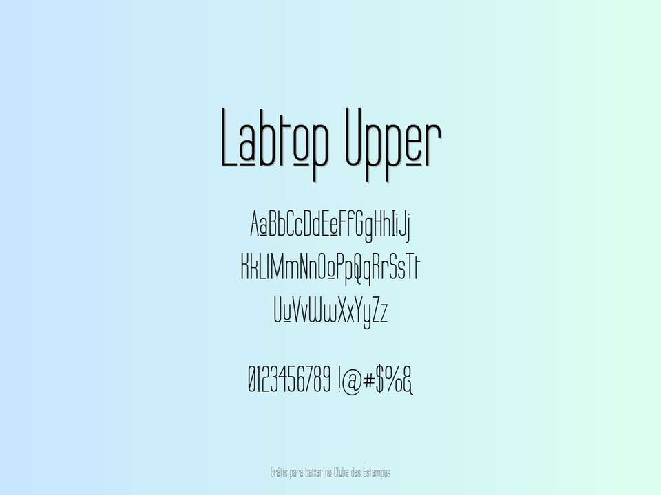 Fonte Labtop Upper Grátis Para Baixar