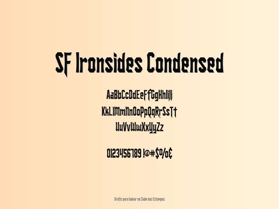 Fonte Sf Ironsides Condensed Grátis Para Baixar