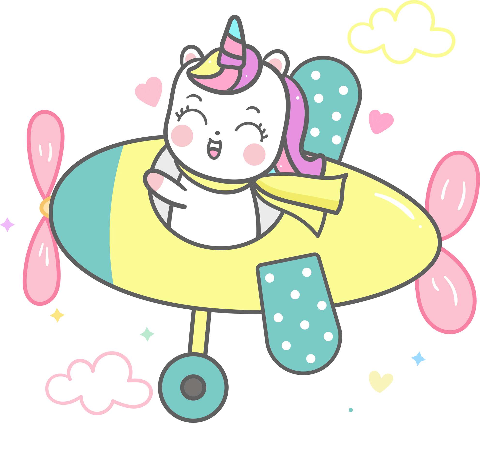 Personagem Unicornio Fofo Cute Png