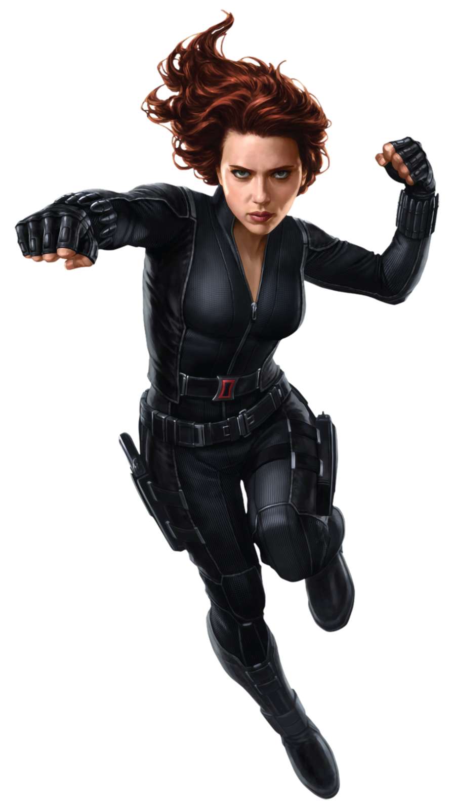 Super Heroína Em Traje Tático Preto Super Heróis Png Grátis Para Baixar