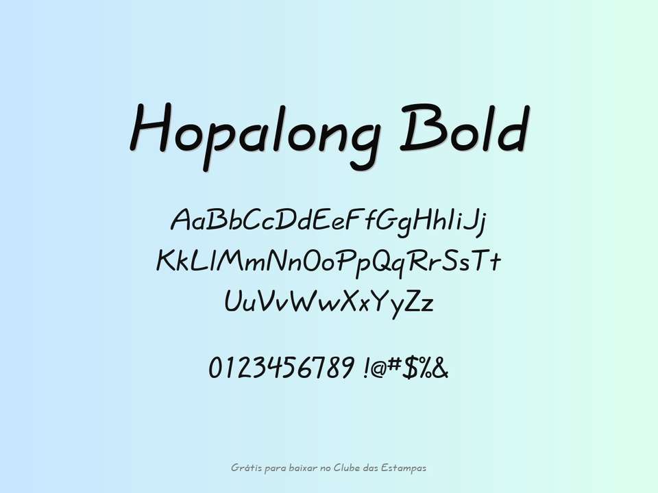 Fonte Hopalong Bold Grátis Para Baixar