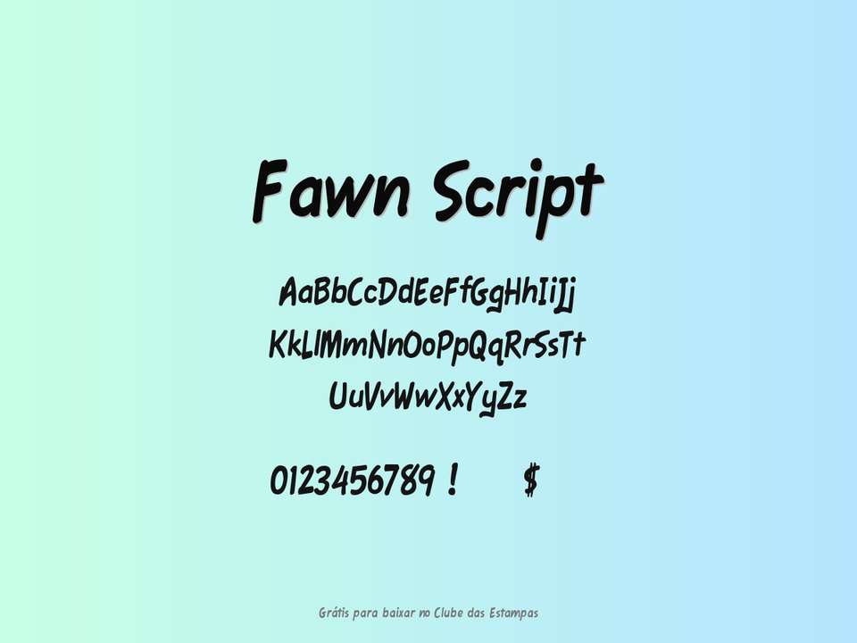 Fonte Fawn Script Grátis Para Baixar