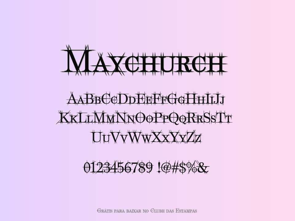 Fonte Maychurch Grátis Para Baixar
