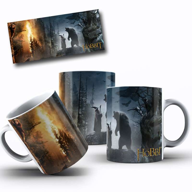 Arte Para Caneca O Hobbit Personagens Fantasia 7