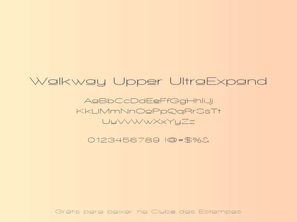 Fonte Walkway Upper Ultraexpand Grátis Para Baixar